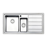 Samet Lavello cucina SAXT332 2 vasche e gocciolatoio destro 100x50 cm
