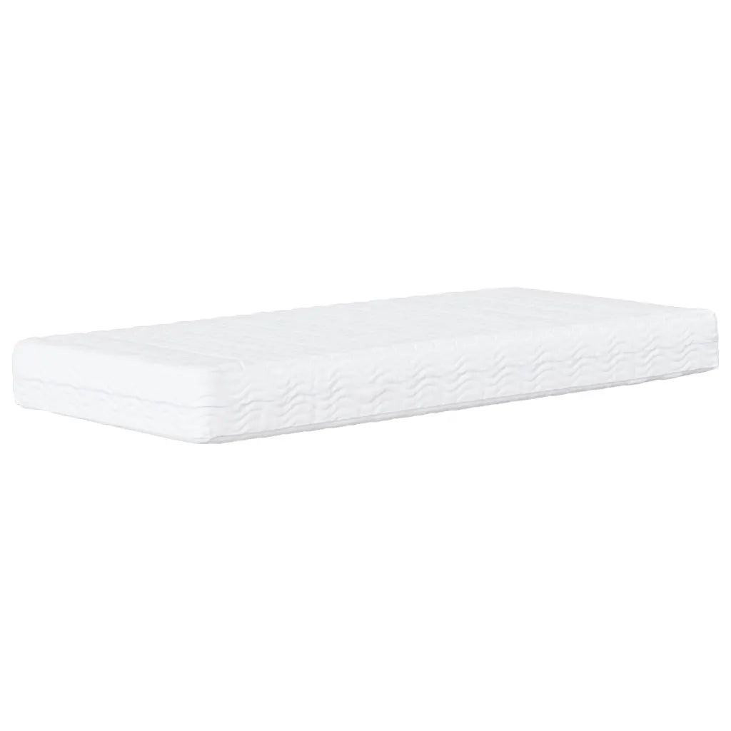 Letto con Materasso Hvar Nero e Bianco 80x200 cm in Similpelle 3208688