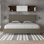 Letto imbottito Matrimoniale 190x190 cm Sunny - Similpelle,Cappuccino,Con rete