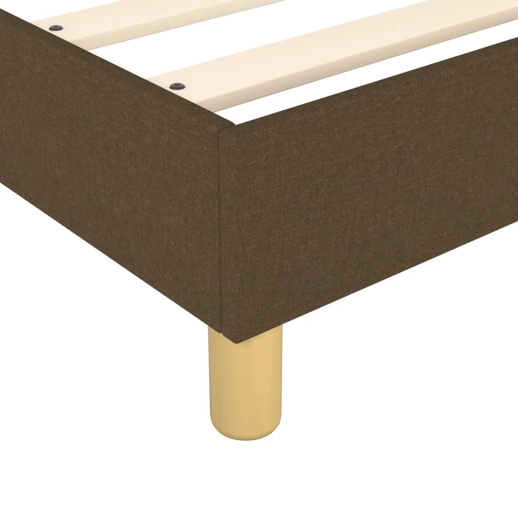 Giroletto a Molle con Materasso Marrone Scuro 80x200 cm Tessuto 3144130