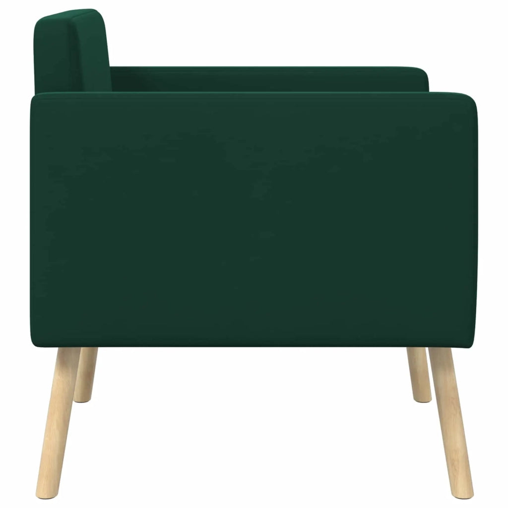 Poltrona decorativa Verde Scuro Velluto 42044797
