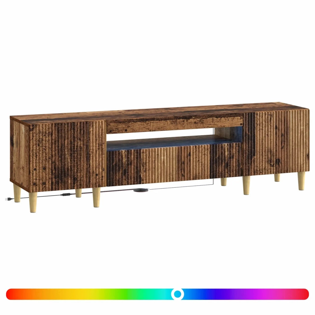 Mobile TV LED ARNHEM 153 x 35 x 43 cm Legno antico 896693