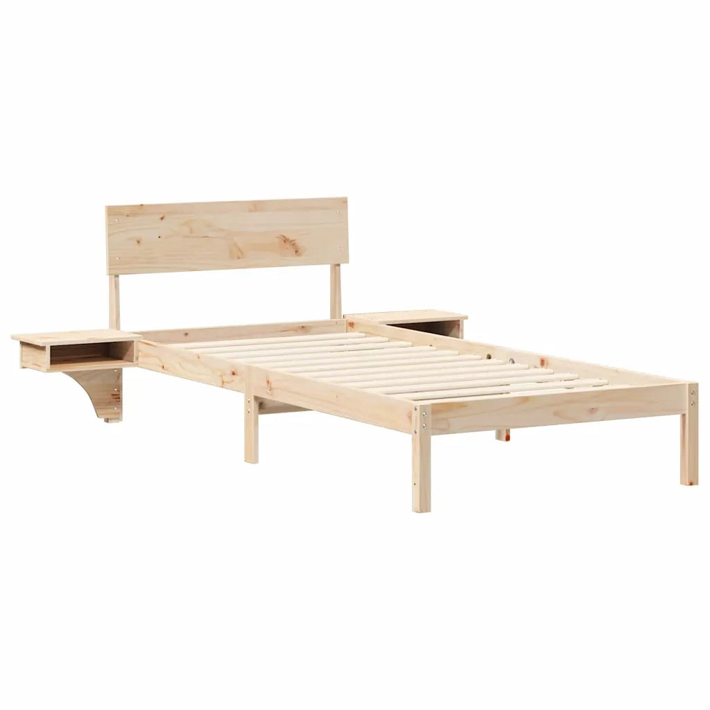 Letto singolo | Letto per adulti | Struttura del letto Marrone 100 x 200 cm Pino massello