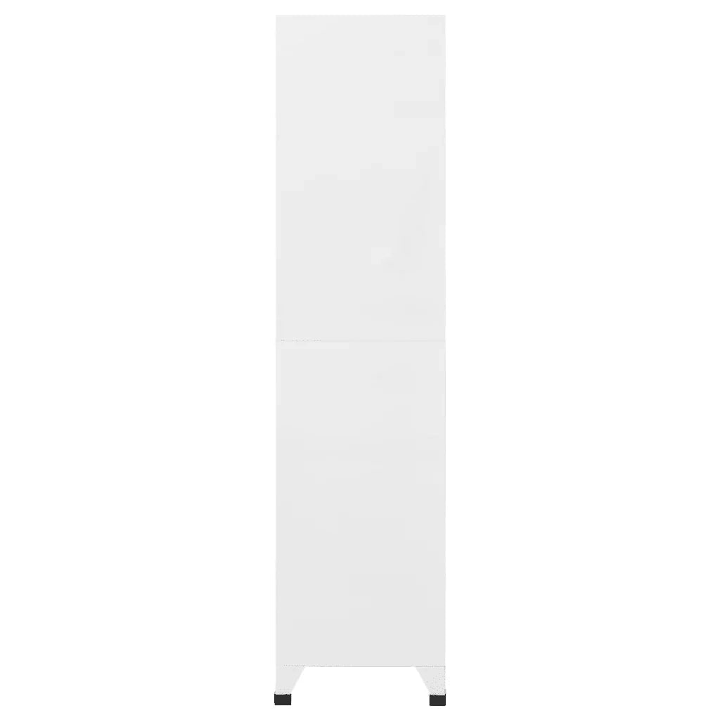 Armadio a casellari moderno design contemporaneo ufficio 90 x 40 x 180 cm in acciaio grigio chiaro 02_0047044