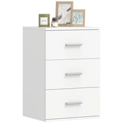 Comodino con 3 Cassetti ¨C Xylo ¨C Bianco 40x35x60 cm
