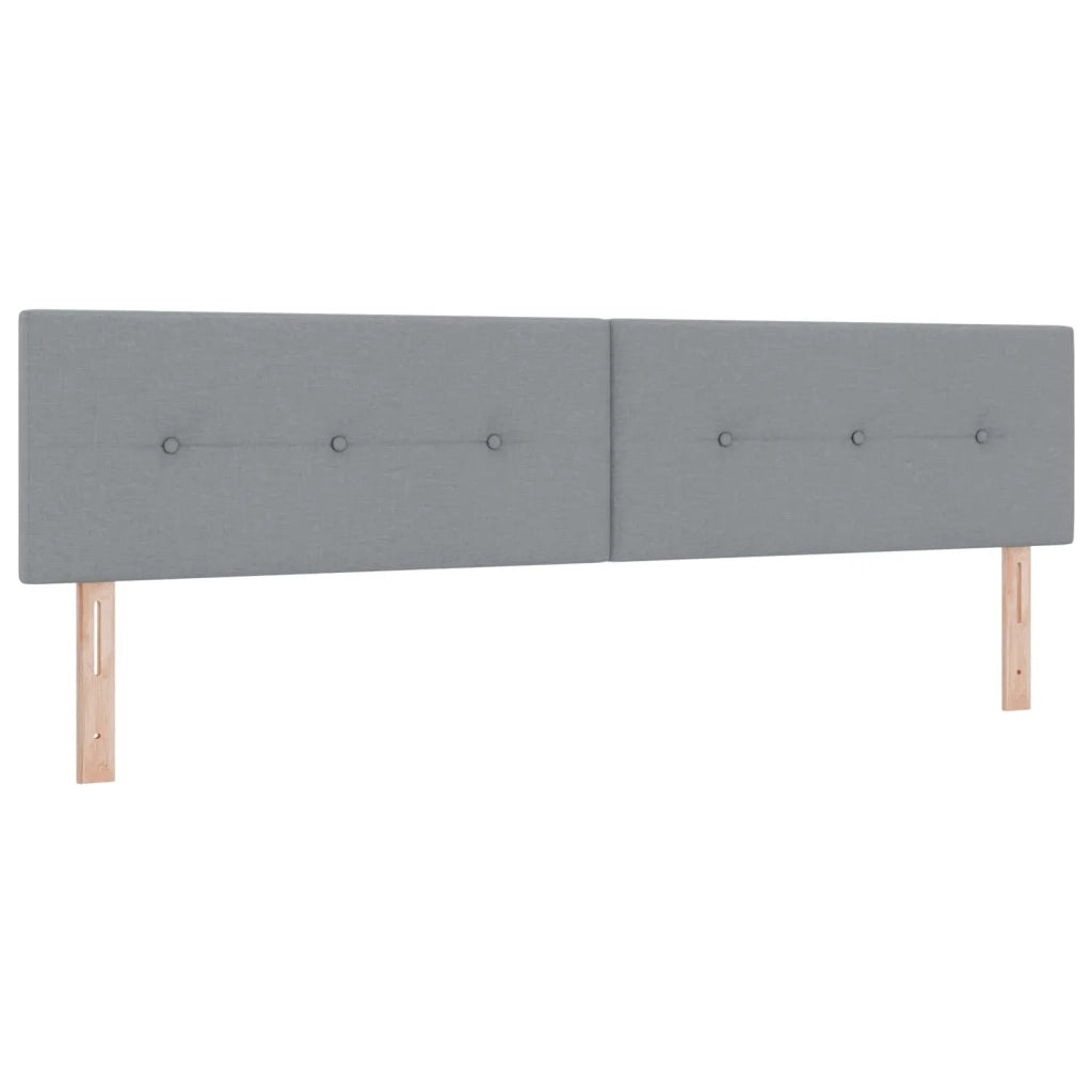 Letto con Box Spring, Materasso e LED Grigio Chiaro Tessuto 3452022