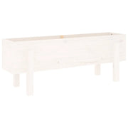 Aiuola rialzata 101 x 30 x 38 cm spazio decorativo moderno in legno di pino bianco 02_0048497