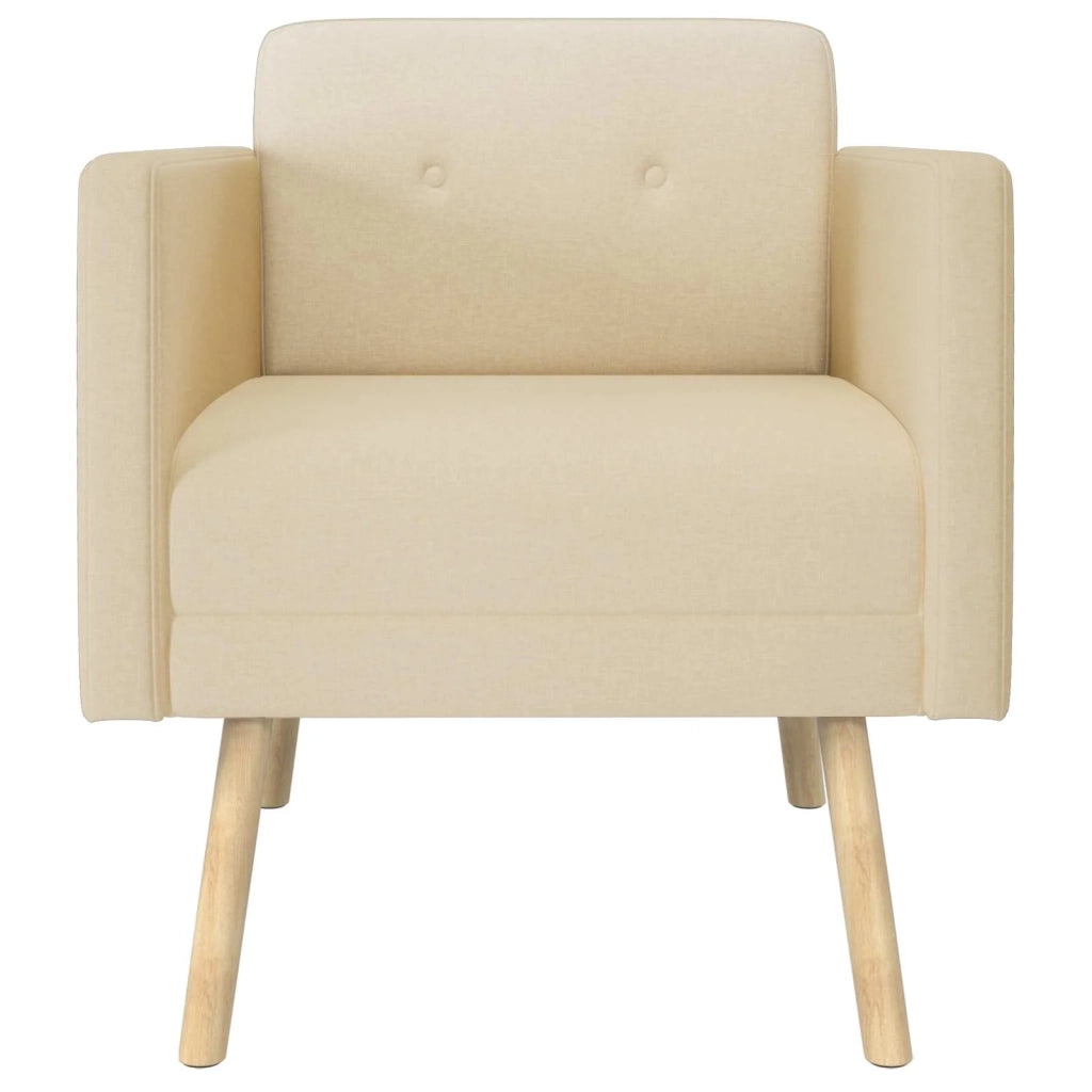 Sedia d'accento Crema Tessuto 42044789