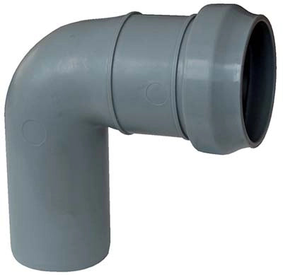 CURVA SCARICO IDRICO AD INNESTO - PP GRIGIO MM 40 67  °- 20 pezzi