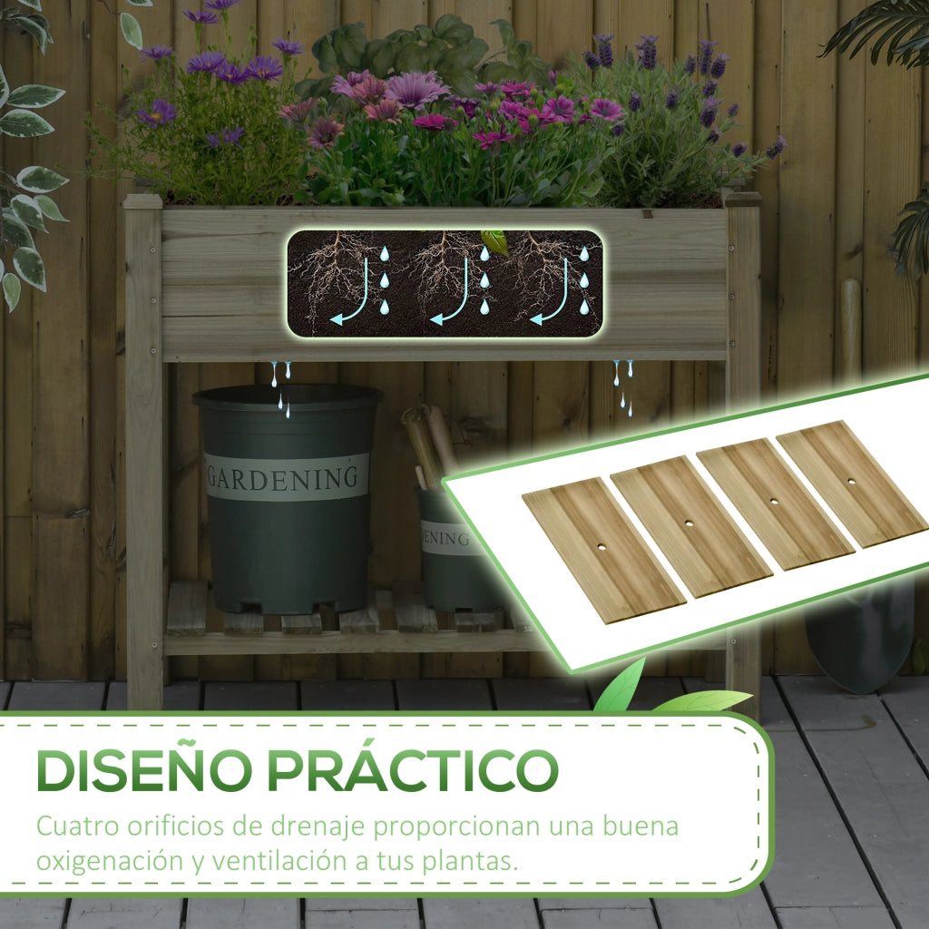 Tavolo da pranzo in legno con ripiano ¨C Minimal ¨C 91x51x76 cm