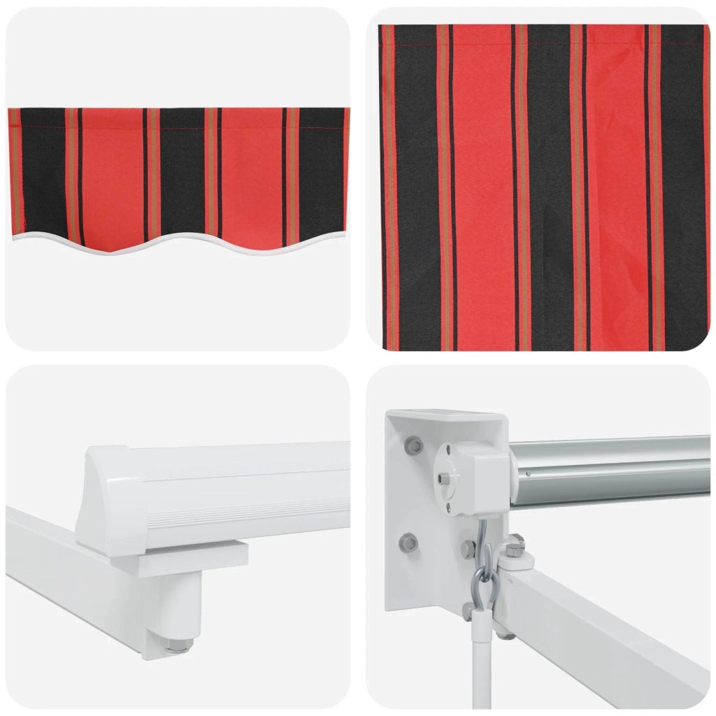 Tenda retrattile manuale con LED 3 x 2,5 m 3419250