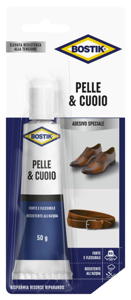 Bostik Pelle Cuoio 50 g 3 Pezzi
