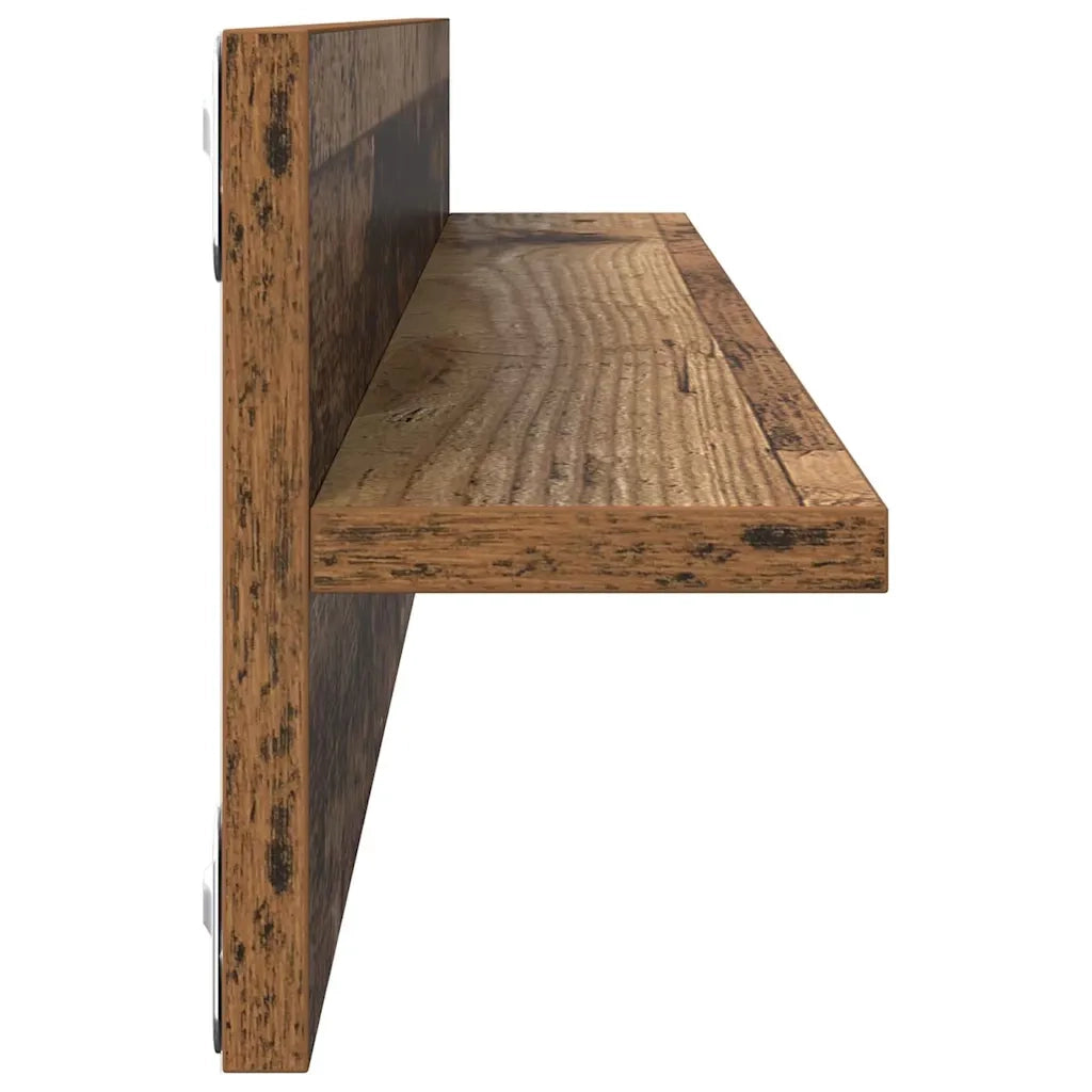 Scaffali da parete 4 pcs Legno vecchio 80 x 11,5 x 18 cm 886230