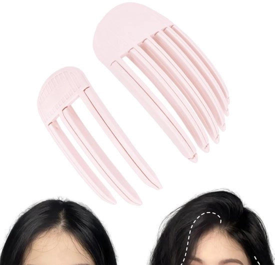 Set di clip per capelli a forma di anello 2 in 1 - Pinza per volume - Spazzola con 3/6 denti - Per uomini/donne - Per capelli arruffati - Per stili facili - Strumento per lo styling dei capelli