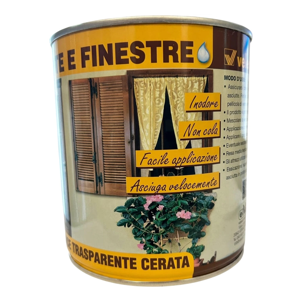 VERNICE FLATTING TRASPARENTE PORTE E FINESTRE CERATO ML.750