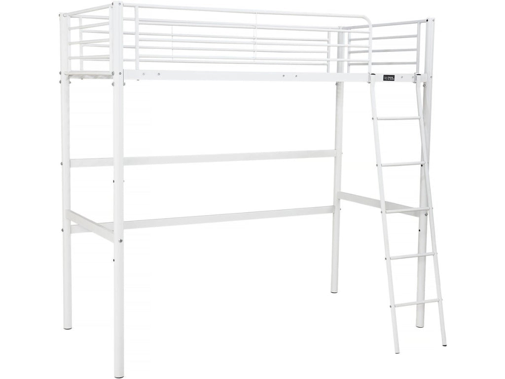 Letto a soppalco "Alora" - 90 x 190 cm - Bianco