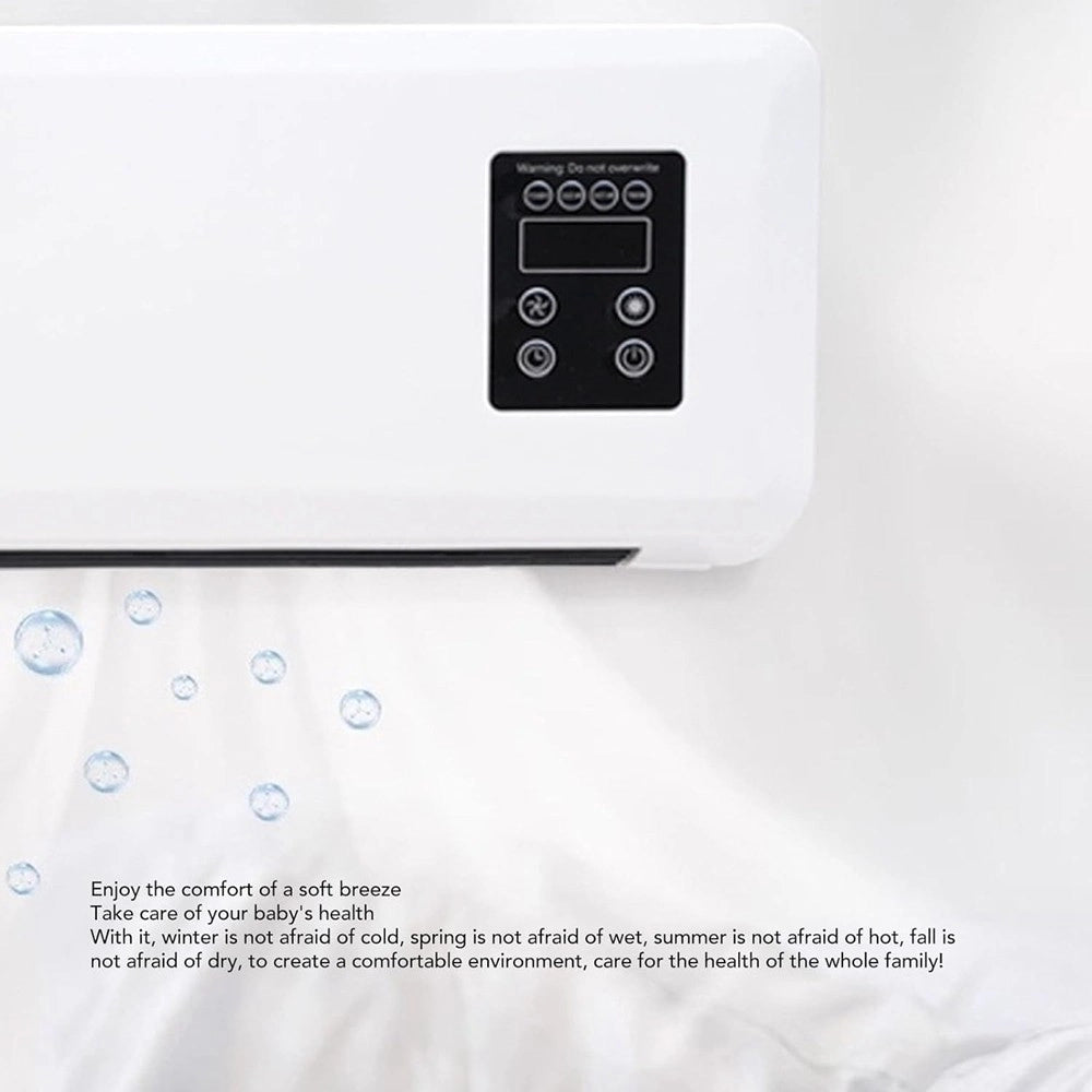 Trade Shop - Riscaldatore Parete Elettrico Scaldabagno 1500w Termostato Regolabile Telecomando -