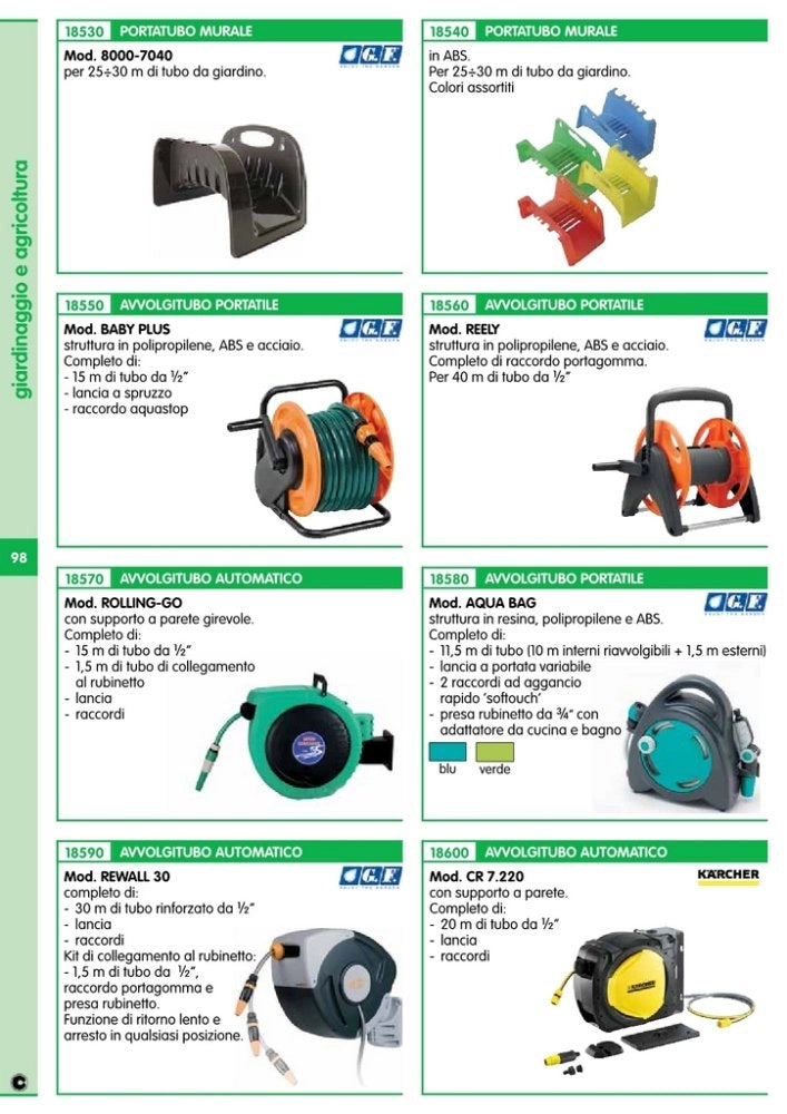 1pz avvolgitubo attrezzato portatile gf mini concept  plus cod:ferx.92422