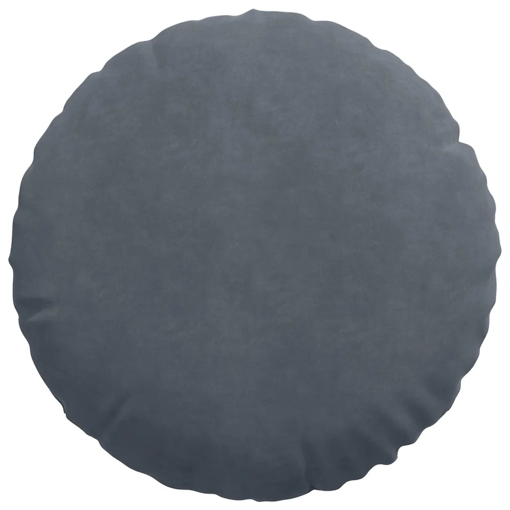 Cuscini per Seduta 2 pz | Cuscini per sedie Grigio scuro ?50 x 19 cm Velluto
