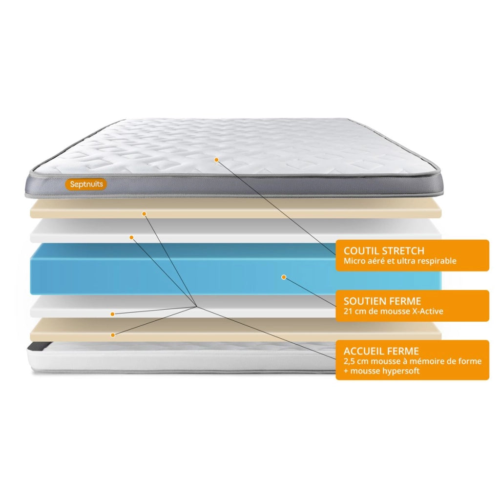 Set materasso e base 90x200 cm - Memo Zen