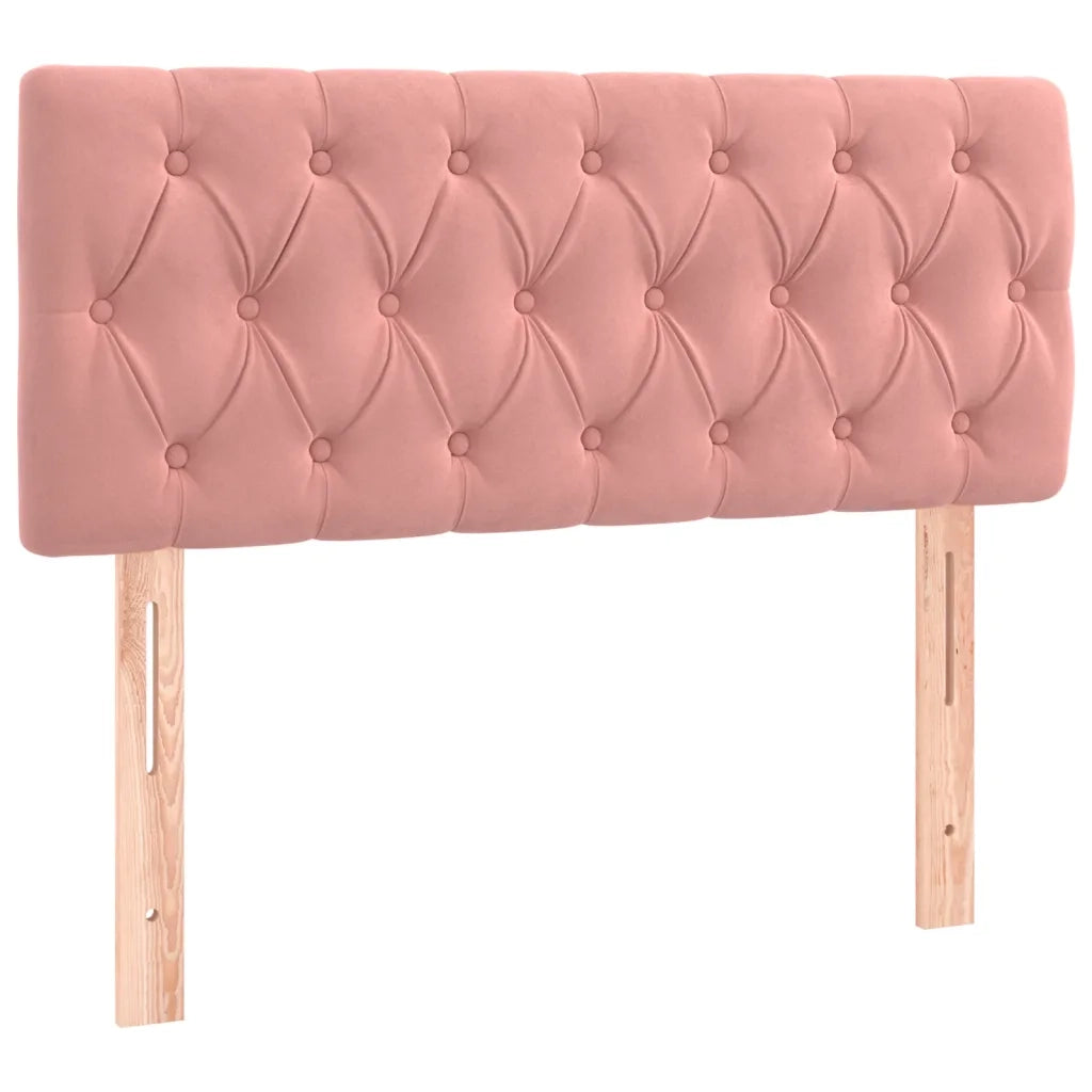 Testiera a LED Rosa 90x7x78/88 cm in Velluto 3121989