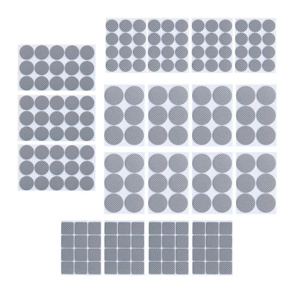Set di 189 feltrini autoadesivi per mobili antiscivolo stabili 2,5 x 2,5 cm in schiuma EVA trasparente 13_0013257