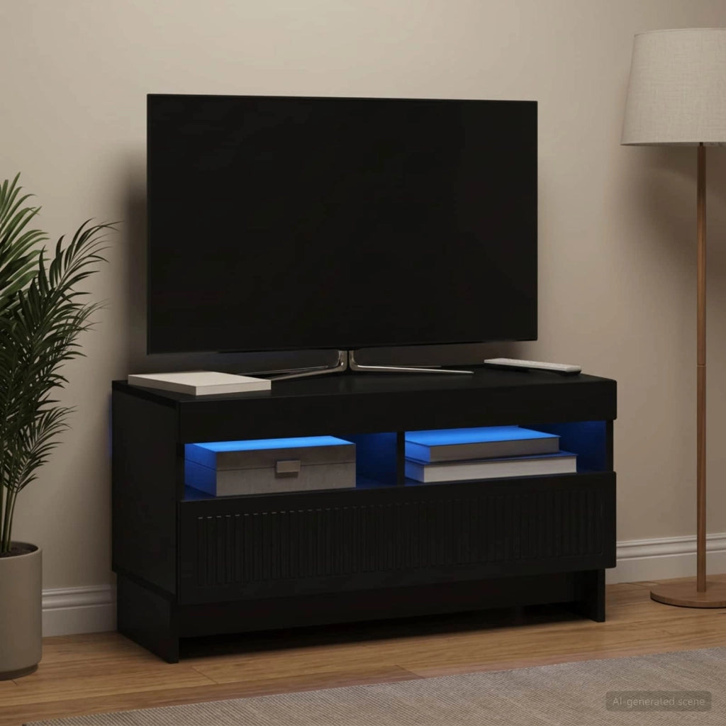 Mobile TV LED ALKMAAR 81 x 35 x 43 cm Nero Legno ingegnerizzato 896116