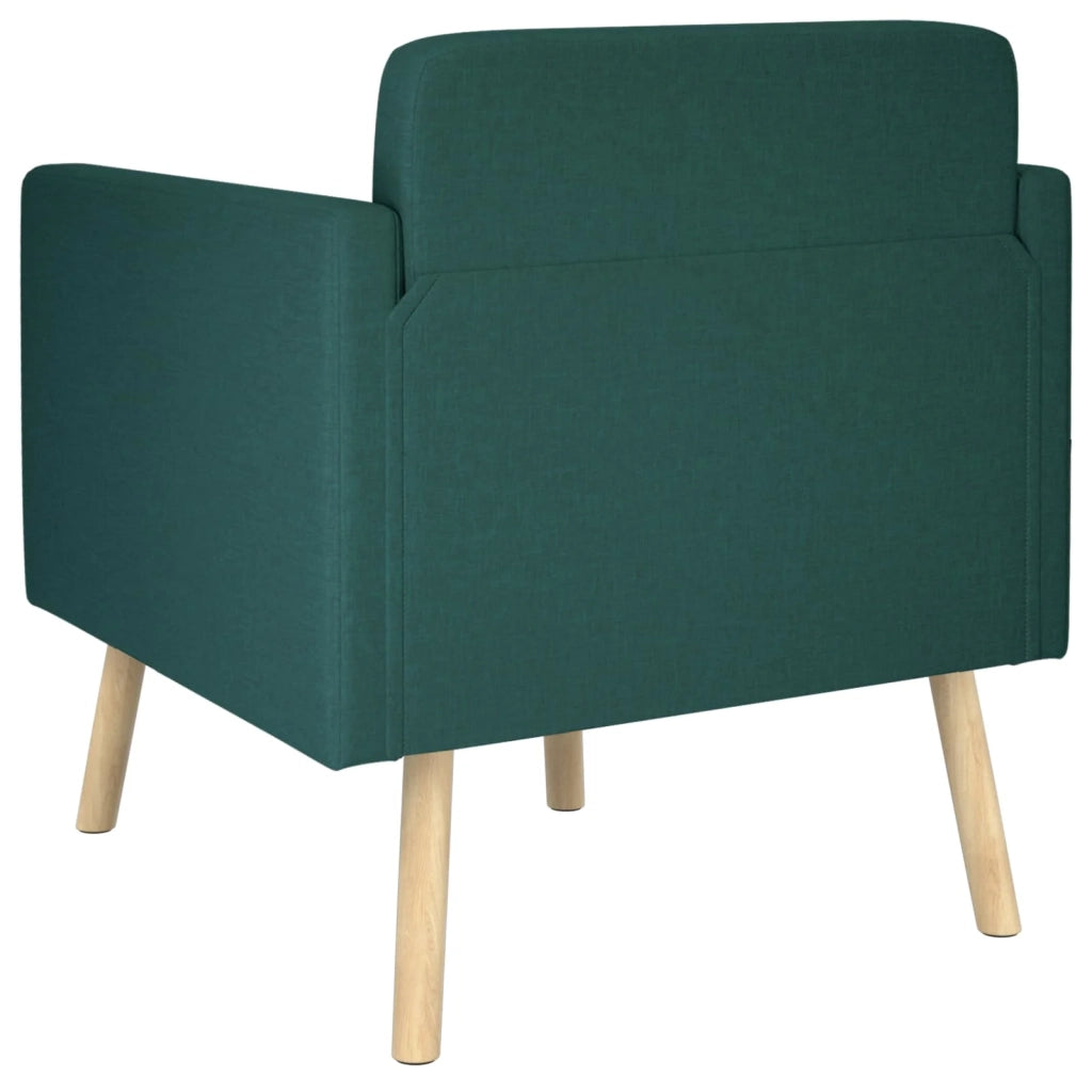 Sedia d'accento Verde Scuro Tessuto 42044787