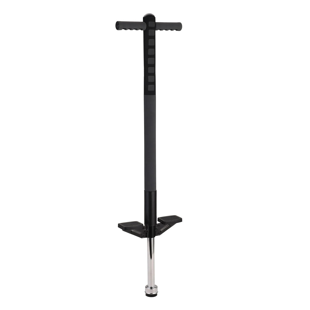 Bastone saltarello per bambini e adulti esterno 122 x 42 x 9,5 cm costruzione robusta in acciaio inossidabile nero 13_0017385
