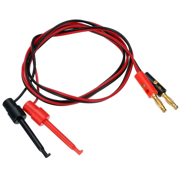 Cavo Rosso/Nero con Banana e Clip per Test