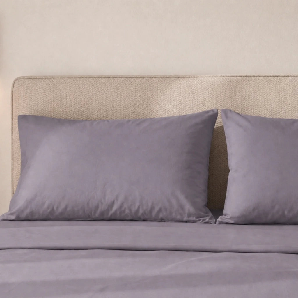Set Lenzuola Letto Singolo in Cotone Percalle 200 TC Storm | Lenzuolo Piano 160x295 cm, lenzuolo con angoli 90x200 cm e Tasca da 28 cm, 1 Federa | Made in Italy