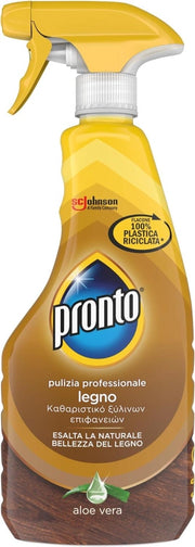 PRONTO TRIGGER PACCO DA 12 PZ LEGNO ESALTA LA NATURALE BELLEZZA DEL LEGNO FRAGRANZA ALOE VERA 1 CONFEZIONE DA 500 ML