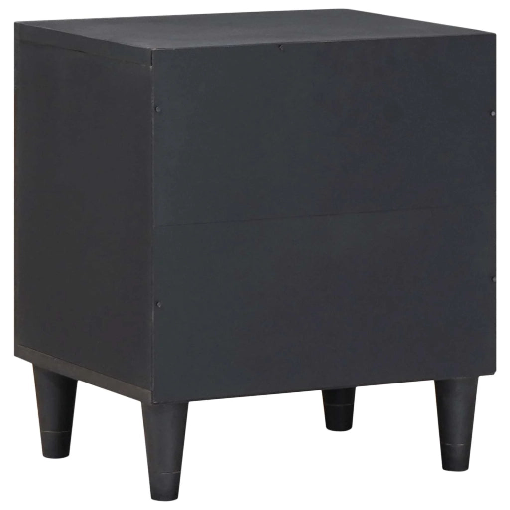 Set di 2 Comodini | Armadio da Notte | Mobiletto da notte con porta Nero 40 x 33 x 46 cm