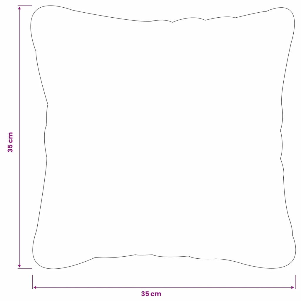 Federa 2 pz HEERLEN Blu 35 x 35 cm Tessuto Chenille 908117
