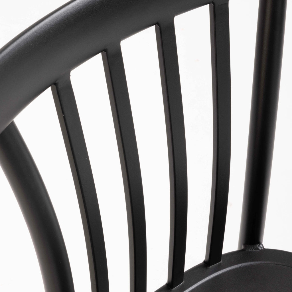 Oviala - Sedia da giardino in alluminio nero