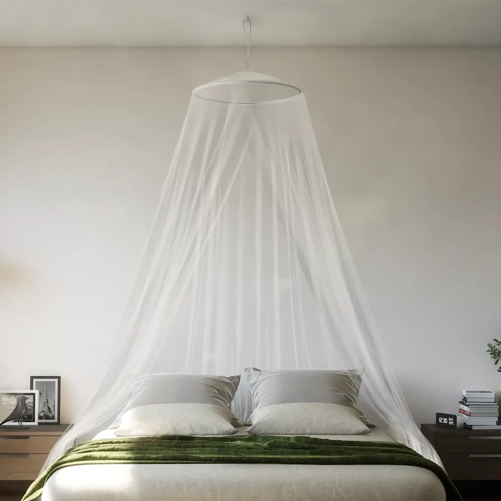 Zanzariera per Letto 220 Rete Bianca 56x56x220 cm CFW1096178