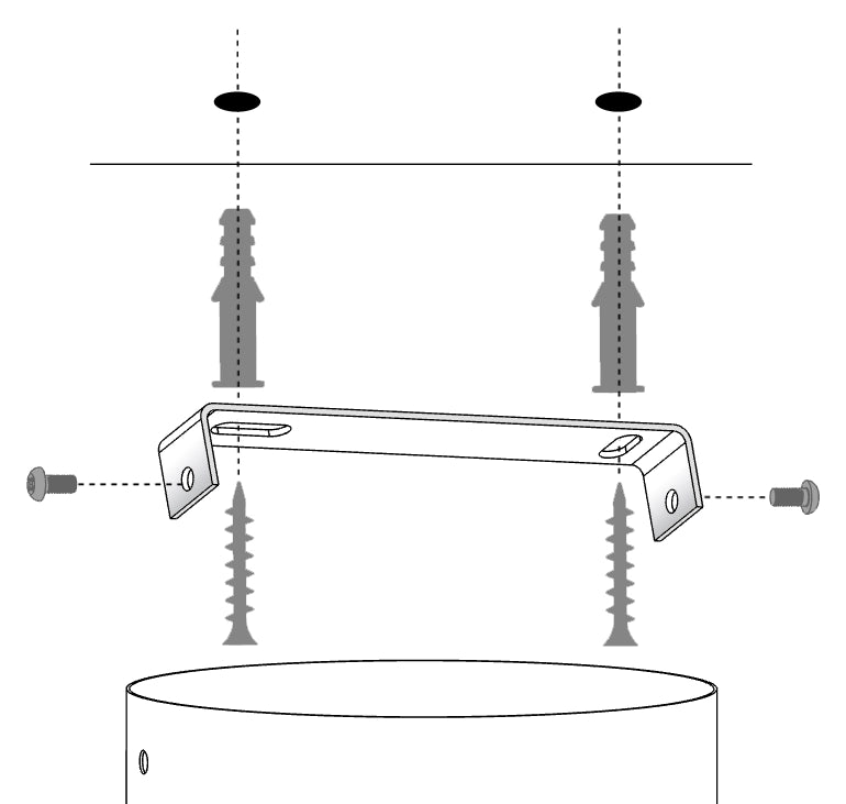 Lampada a sospensione minimal rotonda mattone Ø25 E27