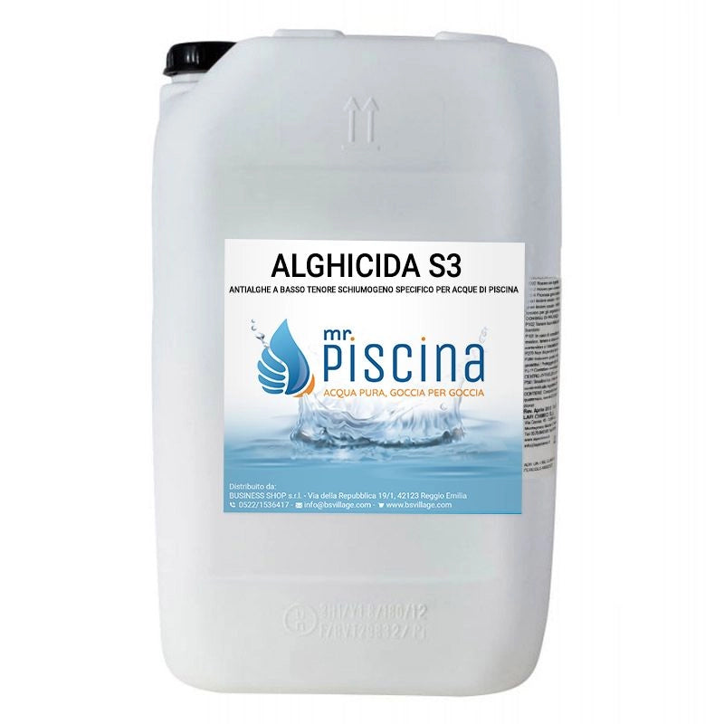 Antialghe piscina ALGHICIDA S3 - A schiuma controllata Quantità confezione: 1 pezzo