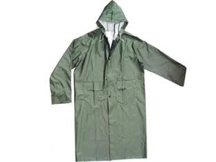 IMPERMEABILE CAPPOTTO IN PVC BISPALMATO PLP VERDE- - tg. XL - 1 pezzi EXCEL