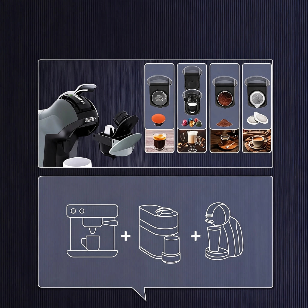 Macchina da Caffè HiBREW H17 4 in 1 20 Bar 1400 W Caldo/Freddo con Touch Screen e Serbatoio 1 L