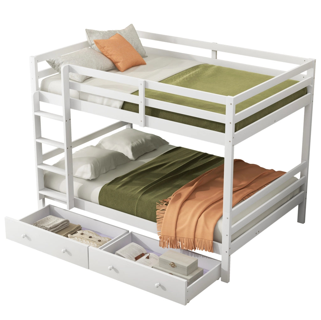 Letto a castello 140x200 cm con cassetti e vano contenitore