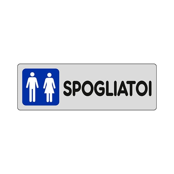 ETICHETTA 'SPOGLIATOI UOMO/DONNA' 15x15 cm - 10 pezzi