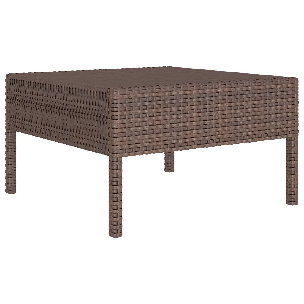 Set Divani da Giardino 6 pz | Set Salotto da Giardino con Cuscini in Polyrattan Marrone