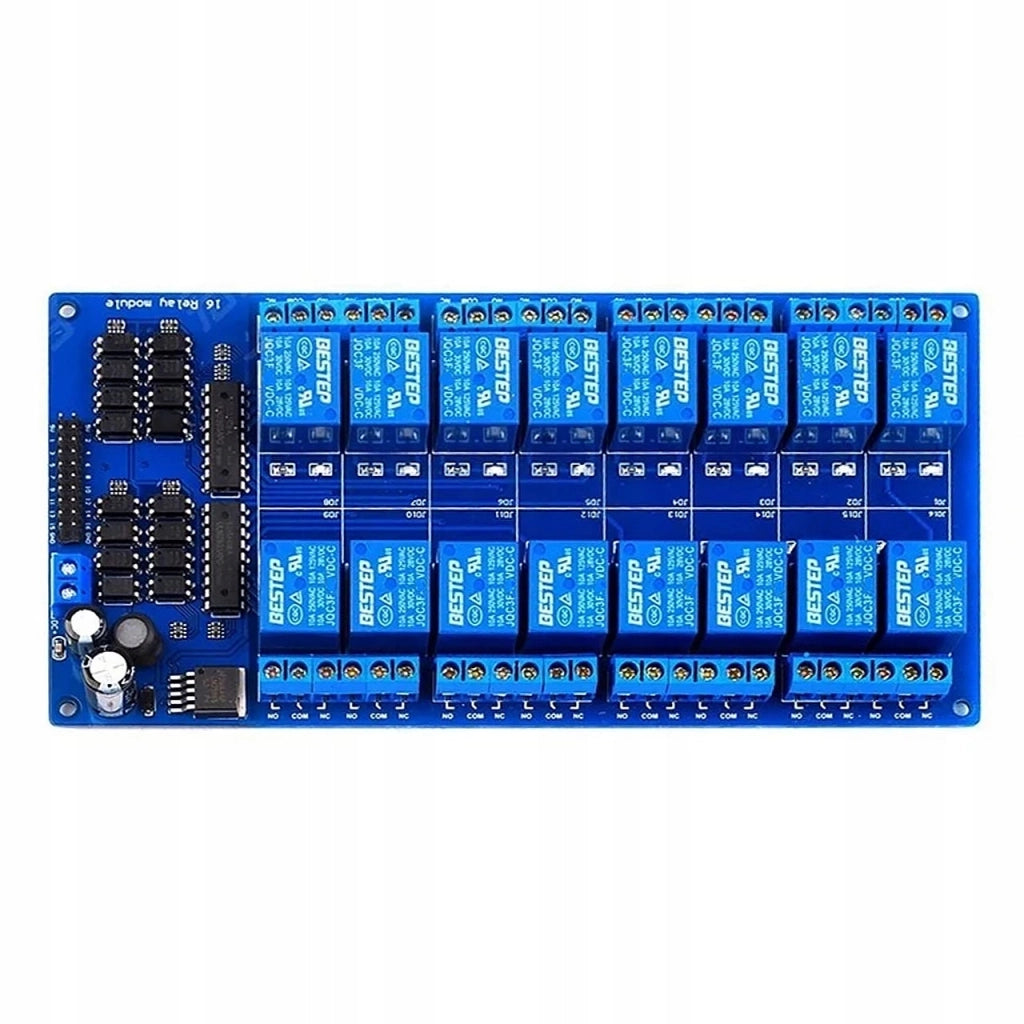 Modulo Relè 16 Canali 12V – Compatibile con Arduino | Isolamento Ottico, SPDT, 10A