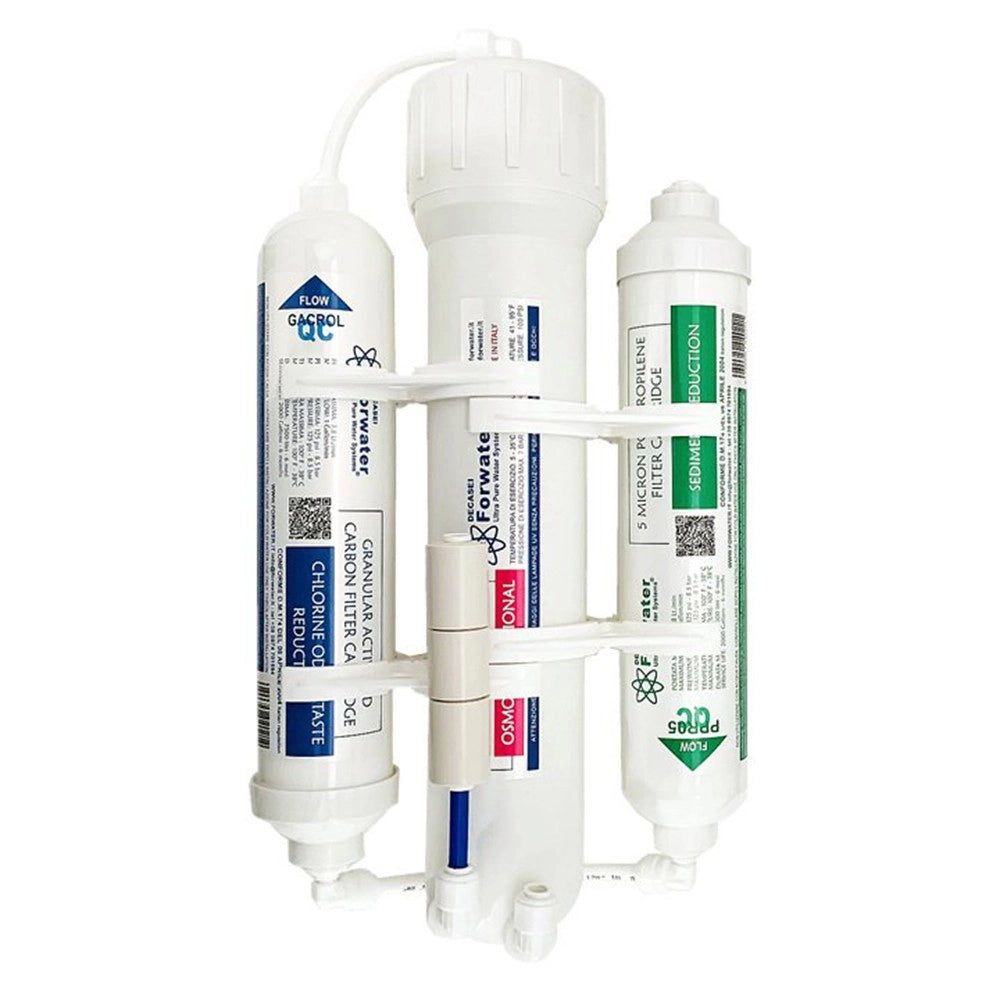 Forwater ROFAST 50GPD - Impianto ad Osmosi in Linea 1:2 a 3 Stadi a sgancio rapido