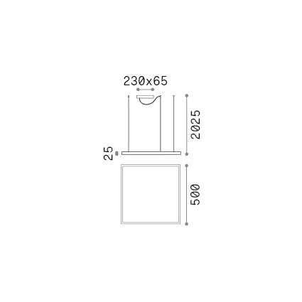 Lampada Oracle LED 33W Luce Naturale 4000K Ottone Regolabile Ideal Lux