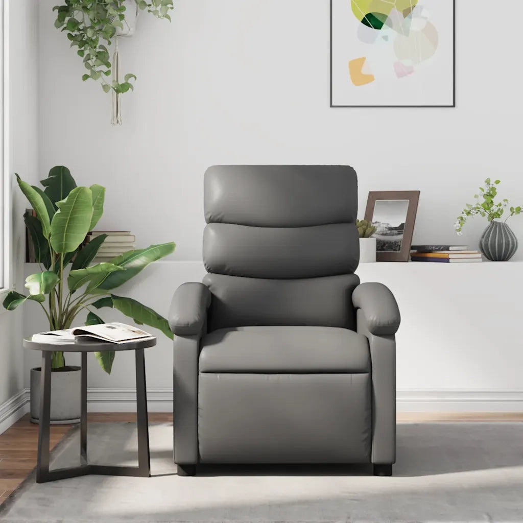 Fauteuil inclinable Gris Similicuir