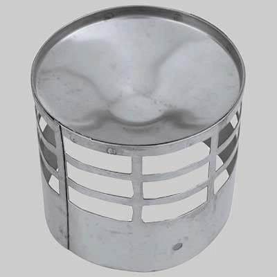 TERMINALE DI SCARICO INOX  Ø 100     MADE IN ITALY