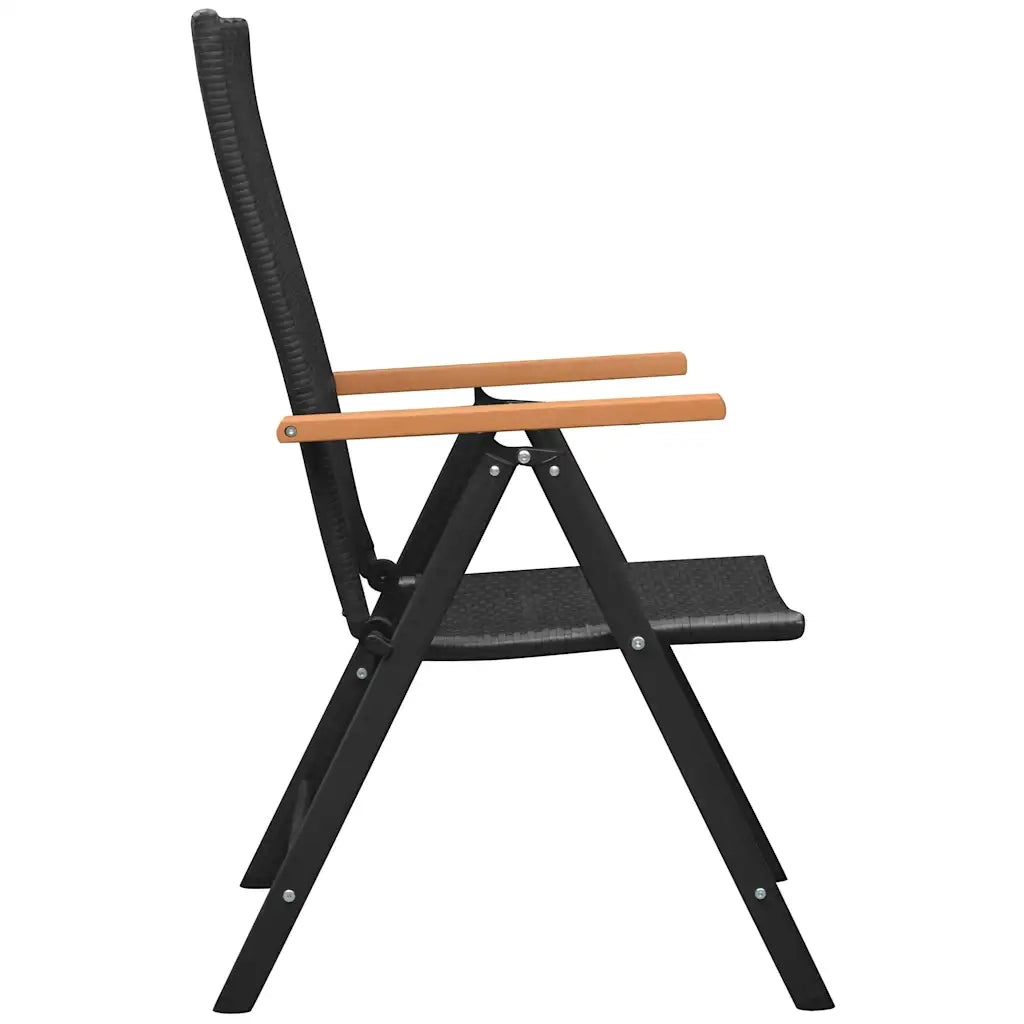Set da Pranzo da Giardino 9 pz Nero e Marrone 3060081