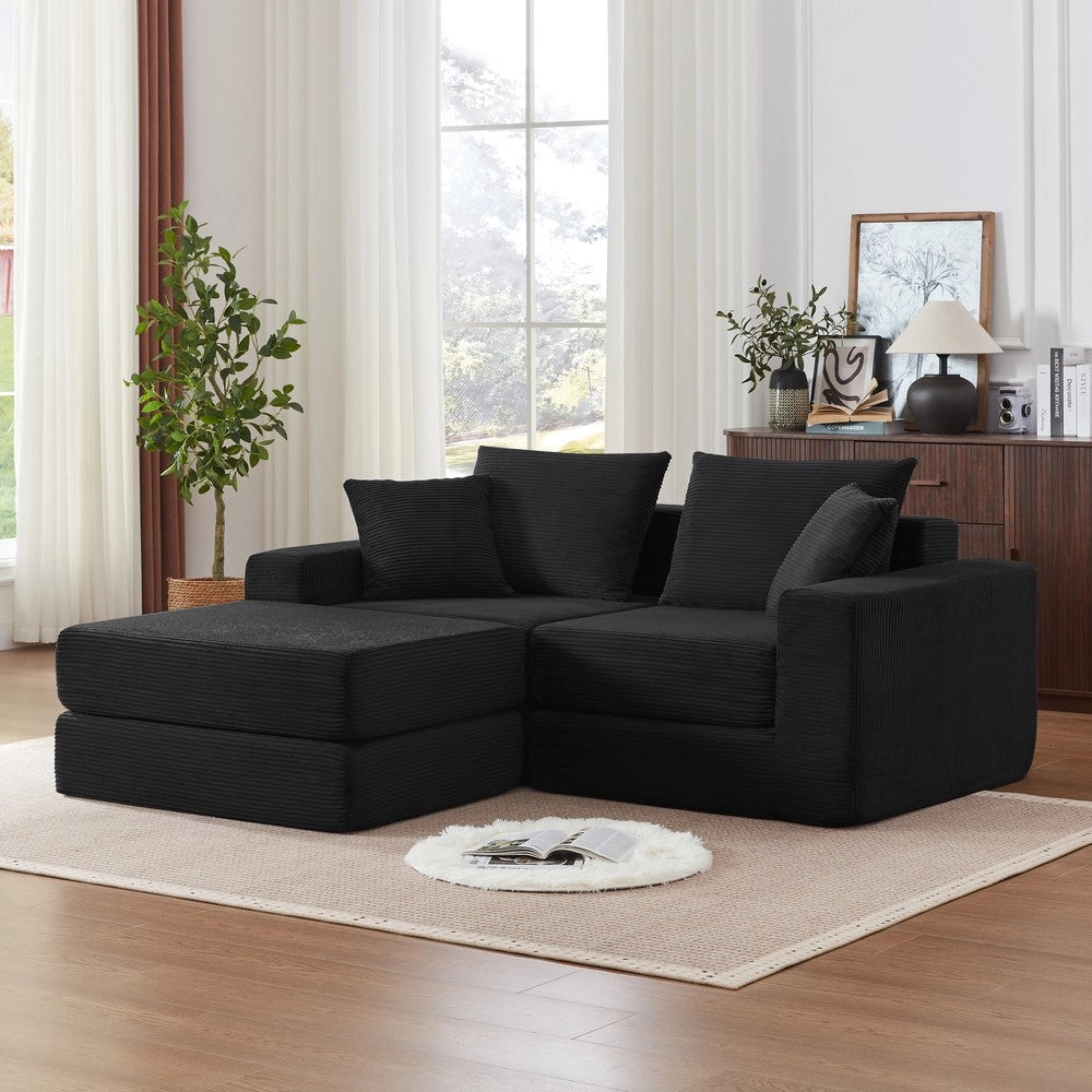 Divano letto imbottito ¨C Minimal ¨C Tessuto morbido